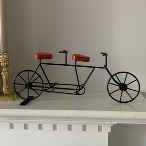 Metal bike with‎ two seats shelf Home Decor